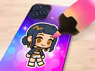 Princess Clear Phone Case DIY