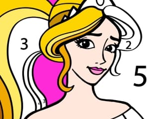 Princess Coloring By Number